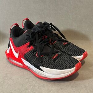 Nike LeBron Witness 6 Basketball Shoes Black University Red White CZ4052-002